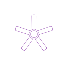 Fixtures Ceiling Fans Creslow 5 Blade Ceiling Fan Outline Svg Vector, Free Vectors File
